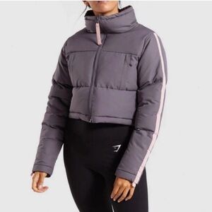 Gymshark Cropped Puffer Jacket - XS
